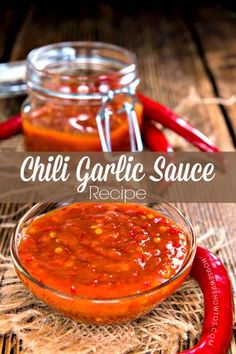 chili garlic sauce recipe in a glass bowl