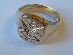 OxfordSignetRings on Etsy. Family Crest Rings, Classic Cushions, Gold Signet Ring, Dope Jewelry, Bond Street, Pretty Rings, Family Crest, Monogram Initials, Hand Engraving