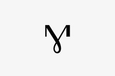 the letter m is made up of two black letters, one in the middle and one in