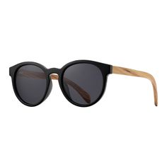 ANDIZ POLARIZED SUNGLASSES Zebra Wood, A Frame, Reading Glasses, Polarized Sunglasses, Keep Up, Round Sunglasses, Temple, Bridge, Eco Friendly