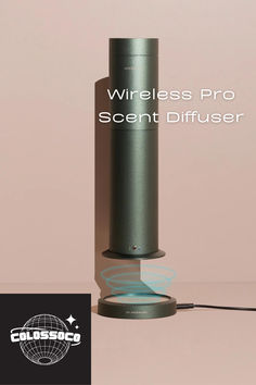 an electronic device with the words wireless pro scent diffuser on it's side