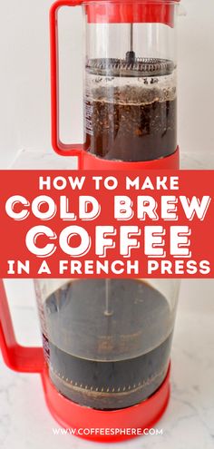 how to make cold brew coffee in a french press