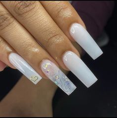 Pretty Nail Ideas Acrylic White, Milky White Nails Acrylic Design, Pale Nails, Short Coffin Nails Designs, Logo Photo, Tech Gift, Business Signage