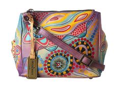 Anuschka Handbags 525 Anuschka Handbags, Hand Painted Purses, Painted Purse, Handpainted Bags, Coach Dinky Crossbody, Wallets For Women, Louis Vuitton Monogram, Diaper Bag, Messenger Bag