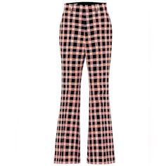 Brand New With Tags Gucci Checked Tweed Flare Pants. Chic Fall Gucci Bottoms, Gucci Tailored Bottoms For Workwear, Tailored Gucci Bottoms For Workwear, Gucci Fitted Workwear Bottoms, Fitted Gucci Bottoms For Work, Chic Gucci Pants For Work, Chic Gucci Pants, Gucci Tweed, Gucci Denim