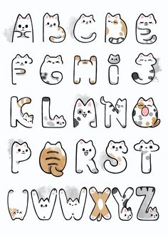 Creative Fabrica - Premium Crafting Fonts, Graphics & More Bahasa Jepun, Seni Dan Kraf, Drawing Faces, Hand Lettering Tutorial, Easy Doodle Art, Easy Doodles Drawings, Cute Doodles Drawings, Cute Doodle Art, Alphabet Poster