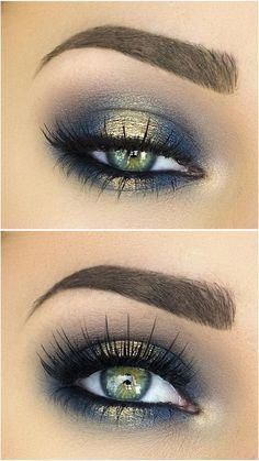 Machiaj Smokey Eyes, Mat Makeup, Make Up Designs, Trendy Eyeshadow, Anime Makeup, Retro Makeup, Makeup Hairstyles, Blue Eyeliner