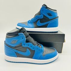 ad eBay - Find many great new & used options and get the best deals for Nike Air Jordan 1 Retro High OG PS Dark Marina Blue AQ2664-404 Size 1.5Y NEW at the best online prices at eBay! Free shipping for many products! Blue Breathable Lace-up Jordan Shoes, Light Blue Leather Basketball Shoes For Sports, Breathable Blue Synthetic Jordan Shoes, Blue High-top Breathable Jordan Shoes, Blue Breathable High-top Jordan Shoes, Blue Leather Basketball Shoes, Blue Nike Jordan Sports Shoes, Nike Jordan Sports Shoes In Blue, Nike Jordan Blue Sports Shoes