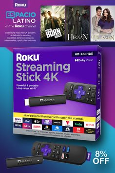 Hides behind your #TV: The all-new design plugs right into your TV with a simple setup
Super-fast startup: Start streaming channels like Disney plus, Prime Video, HBO Max, Apple TV plus, #Netflix, #Sling, and #Hulu in a snap—just turn on your TV
Long-range Wi-Fi: Enjoy fast, smooth TV streaming in any room with a strong Wi-Fi connection, now up to 2x faster
No more juggling remotes: Power up your TV, adjust the volume, and control your Roku Streaming Stick with the #Roku remote Roku Streaming Stick, Sling Tv, Tv Streaming, 4k Hdr, T Max, Digital Trends, Tv Channels, Streaming Tv, Gift Finder