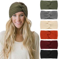 PRICES MAY VARY. Warm Winter Hair band: This female knitted ear warmer is made of elastic and soft materials. The wide winter hair band can keep your head, ears and forehead warm and soft in winter. One Size suits for most people:This hair band is 9.1inch/23cm long and 4.3inch/11cm wide. This women’s cold weather headband have enough elasticity. The stretched length is 13.4inch/34cm, which is suitable for most girls and women. Widely Used: This thick hair band is a practical and fashionable hair Knit Ear Warmer, Crochet Turban, Bandeau Au Crochet, Cable Knit Headband, Knit Turban, Warm Headbands, Crochet Ear Warmer, Knitted Headband, Ear Warmer Headband