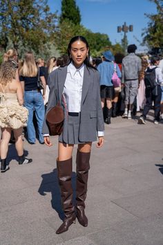 Our favourite CPHFW street style looks offered eclectic interpretations of the season’s strongest trends - Vogue Scandinavia Vogue Scandinavia, Vagabond Shoes, Copenhagen Fashion, Copenhagen Style, Jaded London, Copenhagen Fashion Week, Reformation Dress