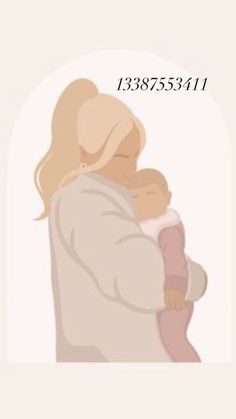 a woman holding a baby in her arms with the words 1237 538 11