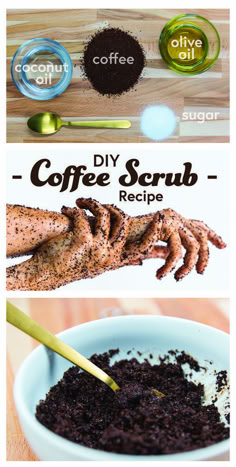 Diy Coffee Scrub, Homemade Scrubs, Obličejové Masky, Micro Beads, Homemade Coffee