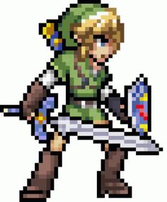 Link Video Game GIF - Link VideoGame Zelda - Discover & Share GIFs Video Game Gif, Link Gif, Game Gif, Pixel Gif, Pixel Animation, Pixel Art Design, Perler Patterns