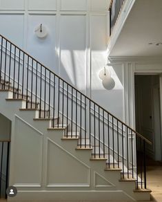 the stairs in this house have been painted white