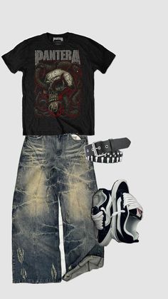 Alien Clothes, Baggy Outfit Ideas, Grunge Fits, Silly Clothes, Baggy Clothes, Funky Outfits, Guys Clothing Styles, 2000s Fashion Outfits