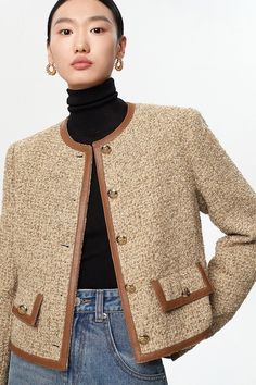 Channel Coat, Tweed Jacket Style, Tweed Jacket Outfit, Fashion Week 2024, Japan Outfit, The Boutique, Denim Mini Dress, Dress Shirts For Women, Fashion Design Clothes