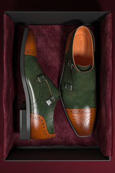 Psssttt, Mister... Your shoemates are waiting for you to unbox them... #luxury #shoes #luxuryaesthetic #premiumshoes #handcrafted #fashion #style #menfashion #luxuryboots #dressshoes Luxury Green Slip-on Dress Shoes, Leather Slip-on Shoes With Buckle Closure, Luxury Green Slip-on Leather Shoes, Luxury Leather Slip-on Shoes With Buckle, Leather Slip-on Shoes With Tang Buckle, Leather Slip-on Dress Shoes With Buckle Closure, Leather Shoes With Buckle Closure Plain Toe, Leather Shoes With Buckle Closure And Plain Toe, Green Leather Monk Strap Shoes With Leather Sole