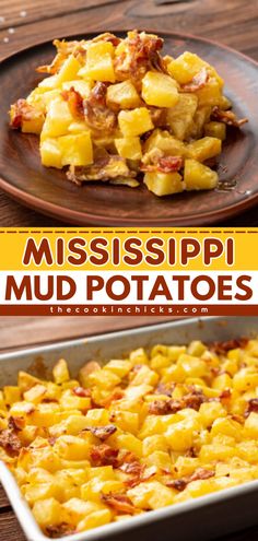 Looking for more recipes using potatoes? Here's the perfect potato side dish for dinner! The whole family will go crazy over these Mississippi Mud Potatoes. What's not to love about cheesy potatoes with bacon? Dinners To Make With Potatoes, Potatoe Ideas For Dinner, Quick Dishes For Potluck, Cheesy Mississippi Mud Potatoes 12 Tomatoes, Easy Grilled Side Dishes, Mississippi Mud Potatoes 12 Tomatoes, Potatoes For Large Group, Meat Potatoes And Vegetables, Picky Eater Side Dishes