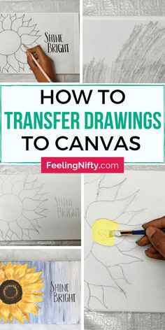 how to transfer drawings to canvass