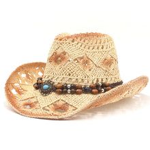 New cross-border scenic outdoor beach folk wind western cowboy hat sun-proof straw hat jazz hat hat hat – bydudecom Womens Straw Cowboy Hat, Beach Cowboy Hat, Beach Cowboy, Straw Cowgirl Hat, Jazz Hat, Straw Cowboy Hat, Western Cowboy Hats, Sun Protection Hat, Western Hats