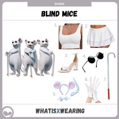 a bunch of items that are in the shape of mice