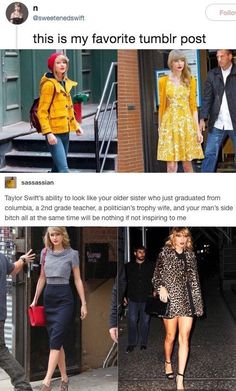 people walking down the street in different outfits