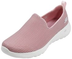 PRICES MAY VARY. Imported Synthetic Sole Lightweight Flexible Breathable mesh upper Rediscover the joy of walking in total comfort with the Skechers GOwalk Joy. Features innovative 5GEN midsole design and an advanced mesh fabric upper with new Skechers Goga Max insole for the most advanced walking experience ever. Shoe Chart, Walking Shoes Women, Pink Sneakers, Travel Wardrobe, Skechers Women, On Sneakers, Comfy Shoes, Buy Shoes, Vans Classic Slip On Sneaker