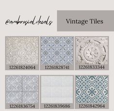 the different types of decorative tiles for walls and flooring in various styles, sizes and colors