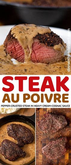 steak au poivre is an easy and delicious meal