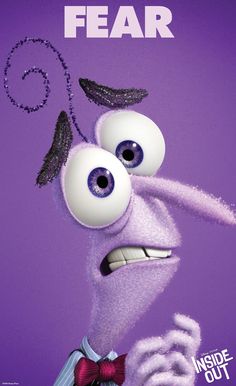 the poster for inside out features an odd looking character