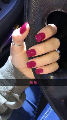 Pretty color... simple but pretty. Pink Fall Nail Colors, Pink Nail Colors For Fall, Nails With 2 Colors Simple, Current Nail Color Trends 2023, Pretty Lavender Nails, Powered Dipped Nails, Maroon Nail Design Ideas, Nail Polish That Goes With Everything, Pretty Nails For Fall Simple