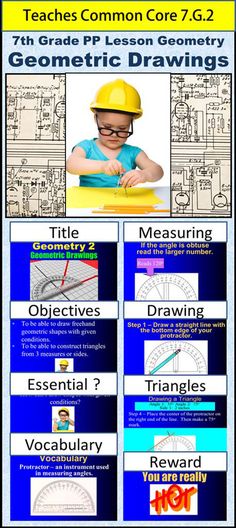 an image of a poster with text on it that says, 7 th grade common core lesson