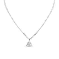 DIAMOND TRILLION NECKLACE IN AUSTIN, TX. - Regard Jewelry Trillion Diamonds, Buying Diamonds, Austin Tx, Only 1, Diamond Jewelry, Diamond Necklace, Austin, Silver Necklace, Pendant Necklace