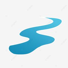 a blue river logo on a white background