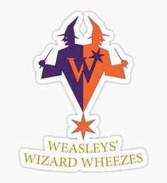 weasley's wizard wheeezs sticker on a white background