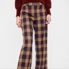 Silver Trousers, Brown Flares, Zara Trousers, Zara Black Dress, Basic Black Dress, Black Dress Trousers, Plaid Trousers, Zara Coat, Zara Jumpsuit