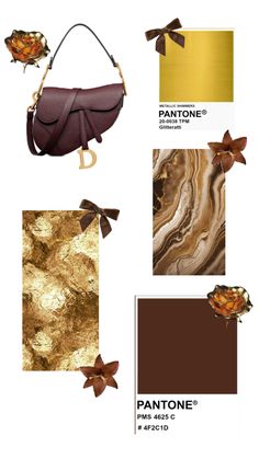 pantone's gold and brown color scheme