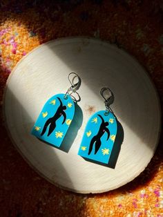 "Based off \"Icarus\" by Henri Matisse Measure 2 inches approx. lightweight and easy on ears" Matisse Icarus, Matisse Jewelry, Henry Matisse, Artsy Earrings, Earrings Art, Art Earrings, Famous Art, Henri Matisse, Earrings Etsy