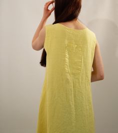 "Ready to ship!! Linen yellow dress, long dress for women, dress with pockets, dress for a walk, beach dress, free time, flax, size M Long linen dress, is made from 100% high quality European linen fabric. Already washed, very soft and comfortable. It has pockets on the front side. It can be worn every day - for a walk in the city or nature or above the swimsuit. Because it is already washed, it will not shrink anymore. The dress will stay in an exelent condition after several washings. It is a Yellow Dress Long, Long Dress For Women, Long Linen Dress, Dress Yellow, Linen Skirt, Linen Top, Dress With Pockets, Skirts With Pockets, Free Time