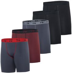 PRICES MAY VARY. Our Men's Compression Shorts feature a superior design that delivers optimal support and comfort, giving you an edge over the competition. Also, we offer both Regular and Big & Tall sizing, so everyone can find their fit. With our 5-pack of Compression Shorts, you'll always have a clean pair ready to wear, perfect for any sport or activity, from basketball and yoga to soccer and football. Made from high-quality spandex material, our Compression Shorts are breathable, moisture-wi Improving Circulation, Mens Compression, Muscle Fatigue, Compression Shorts, Mens Essentials, Intense Workout, Stay Focused, Big & Tall, Workout Gear