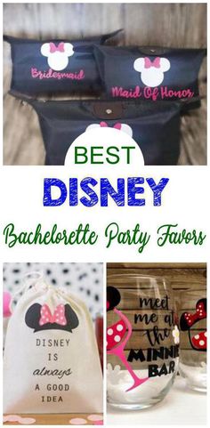 Bachelorette Party Favors! Disney bachelorette party favor ideas! Best Disney favors for your upcoming bachelorette party. Goodie bags, treat bags, welcome kit / bags, alcohol and more. Affordable & creative ideas :) Disney Bachelorette Party Favors, Bachelorette Party Goodie Bags, Disney Favors, Disney Bachelorette Party, Disney Party Favor, Disney Bachelorette Parties, Party Goodie Bags, Bachelorette Party Hat, Disney Bachelorette