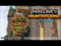 the minecraft mountain base is shown in this screenshot from an old video game