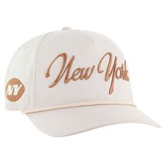 Add a classic touch to your New York Jets game-day look with this '47 Overhand Hitch Adjustable Hat. The '47 Hitch is a retro-inspired silhouette constructed with a pinched five-panel crown, giving it a unique look that stands out from the crowd. Constructed from garment-washed cotton for a worn-in feel, this hat provides both style and comfort, making it perfect for everyday wear. Light Grey Leggings, Nfl Gear, Shield Design, Custom Nikes, Custom Jerseys, 47 Brand, Grey Leggings, New York Jets, Adjustable Hat