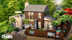 Small Japanese Home 🌿 || Ambient Lo-fi Music || The Sims 4: Speed Build Japanese Modern House, Sims Builds, Japanese Home, Save File