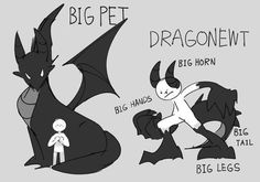 the big pet dragonewt is being held by a little boy