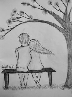 Couples Simple Drawing, Couple Simple Sketch, Couple Pencil Drawings, Easy Drawing Couple, Pencil Art Drawings Love, Pencil Drawings Love, Love Pencil Drawings, Cute Couple Sketches, Pencil Drawing Images