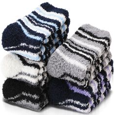 PRICES MAY VARY. SOFT & FUZZY & COZY : The women fuzzy socks is blend of premium materials, It's very soft and comfortable, smooth seam and high elastic cuff design, soft touch and comfortable feel, no itching problems, it a great christmas socks for women or teen girls. HIGH-TECH MICROFIBER & HIGH ELASTIC : This women fuzzy fluffy socks designed with high technology microfiber, fuzzy outer and inner will keep the feet warm, high elastic fabric and soft touch features will makes your feet more c Bf Christmas, Stocking Stuffers For Teens, Outdoor Socks, Cabin Socks, Stocking Stuffers For Men, Non Slip Socks, Fluffy Socks, Soft Coral, Best Stocking Stuffers