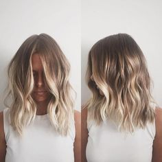 medium brown and blonde balayage Tmavý Blond, Highlight Ideas, Blonde Balayage Highlights, Blond Balayage, Ombré Hair, Happy Hair, Short Hairstyle, Hair Color Balayage, Beauty Ideas