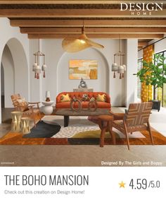 the boho mansion is designed by the girls and sloppy check out this creation on designhome